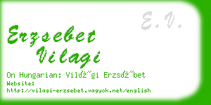 erzsebet vilagi business card